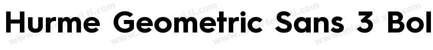 Hurme Geometric Sans 3 Bold字体转换